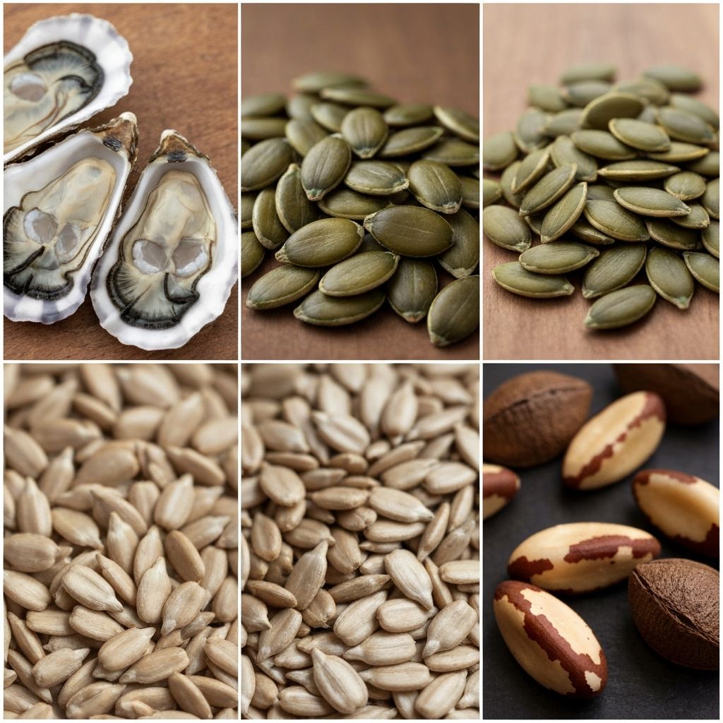 Zinc and selenium-rich foods for thyroid health